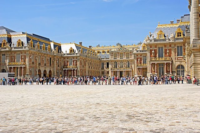 Entrar no Palácio de Versalhes