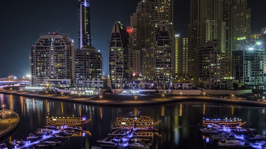 Things to do at night in Dubai - Marina Walk 