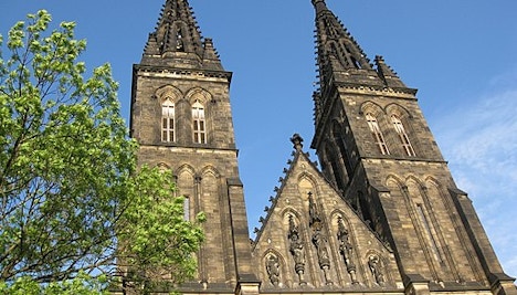 basilica of st. peter and st. paul at vysehrad