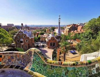 barcelona in march - park guell