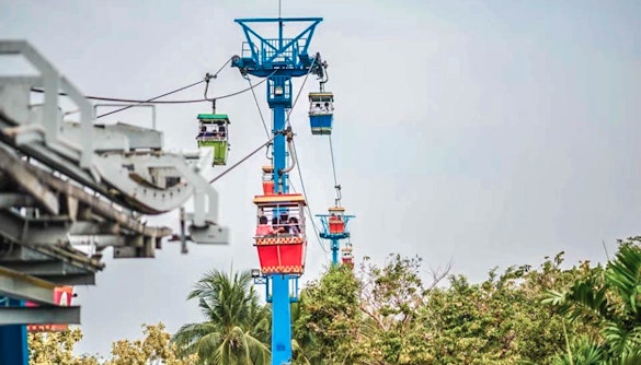 dream world bangkok rides - cable car