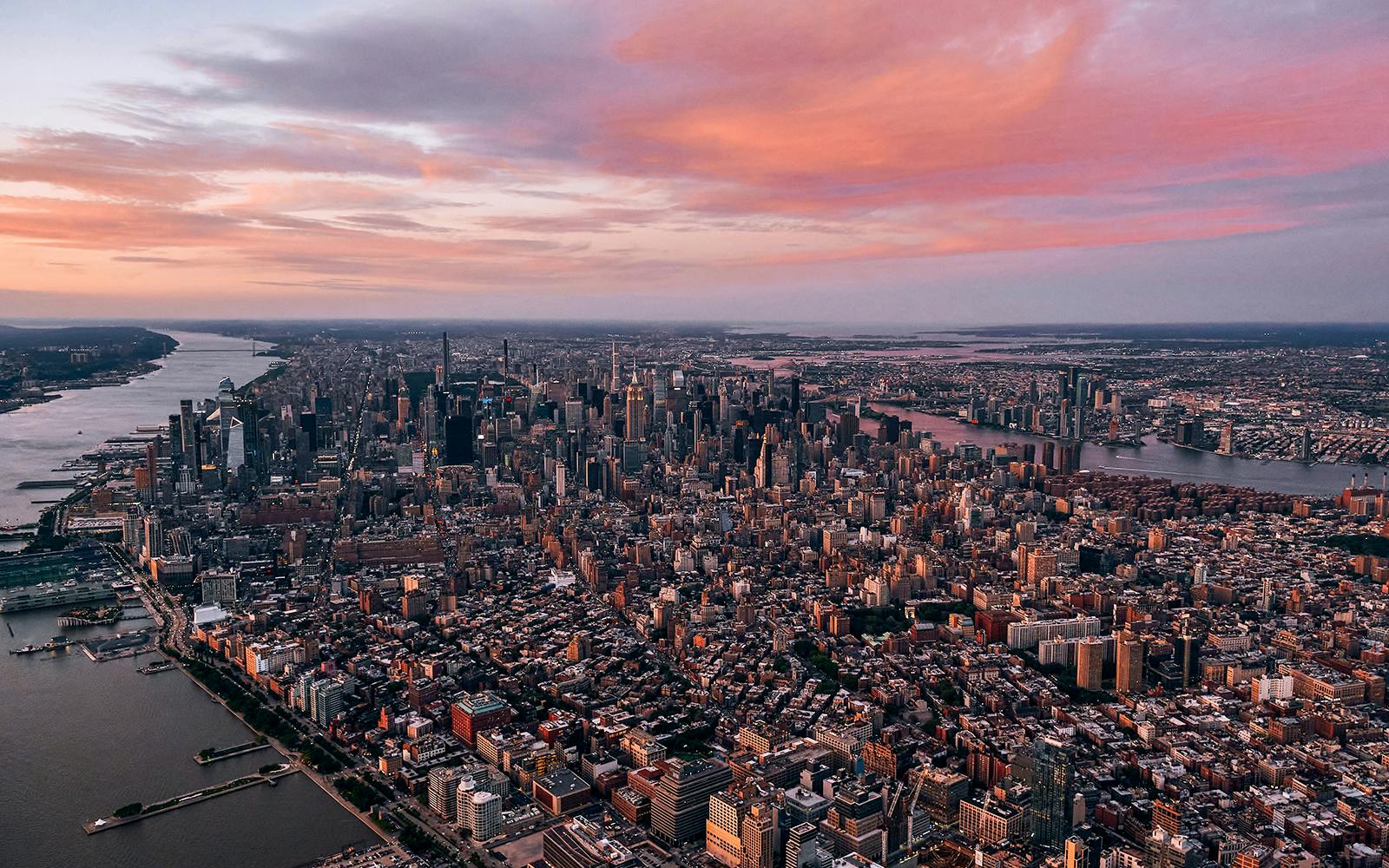 new york helicopter night time