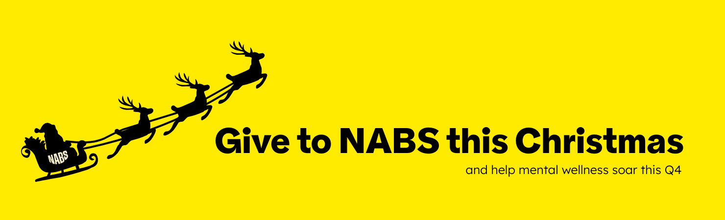 Give to NABs this Christmas and help mental wellness soar this Q4