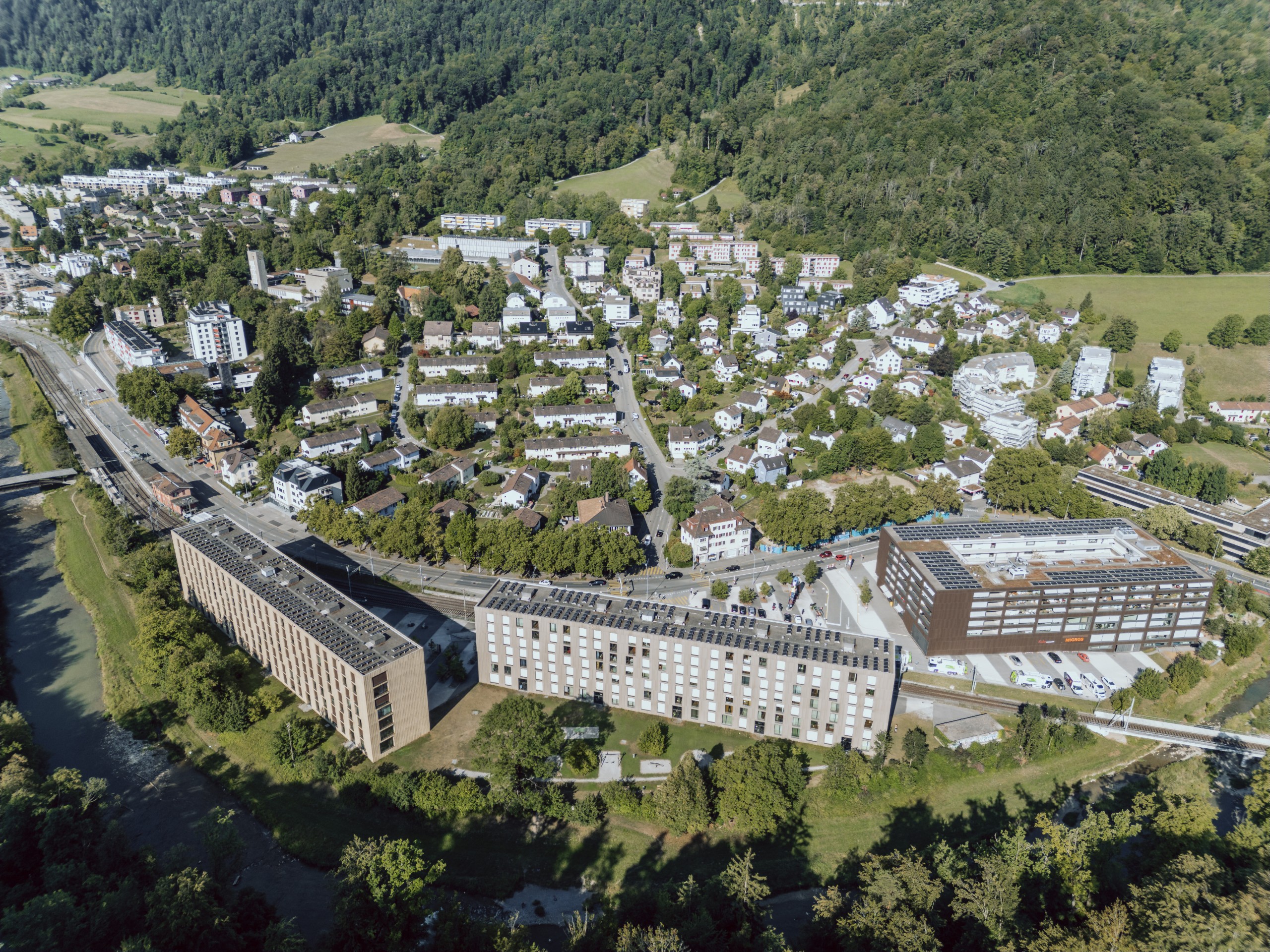 Naef & Partner - Referenz - Zürich-Leimbach Bruderwies - Luftbild 01