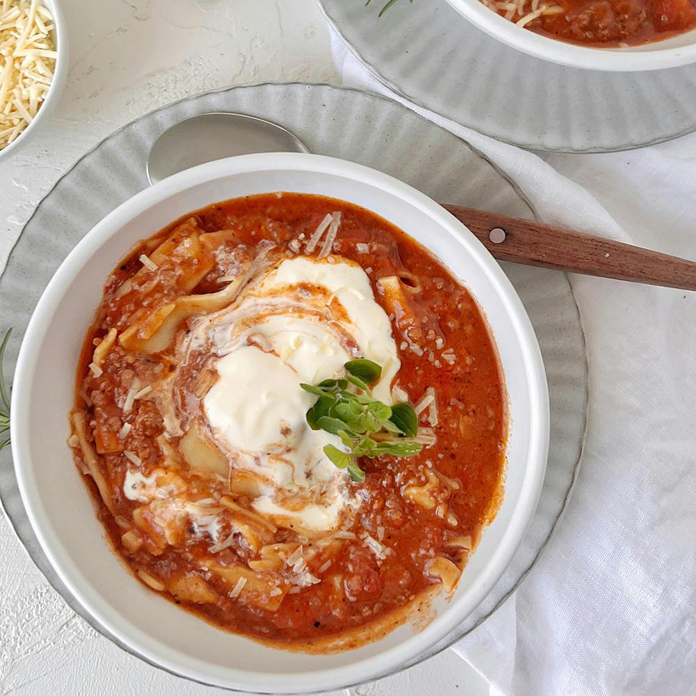 Lasagne-Suppe – herzhaftes Rezept