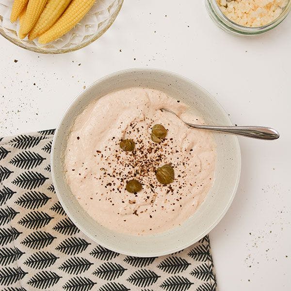 Sauce à tremper thon et câpres, idéale avec la fondue chinoise