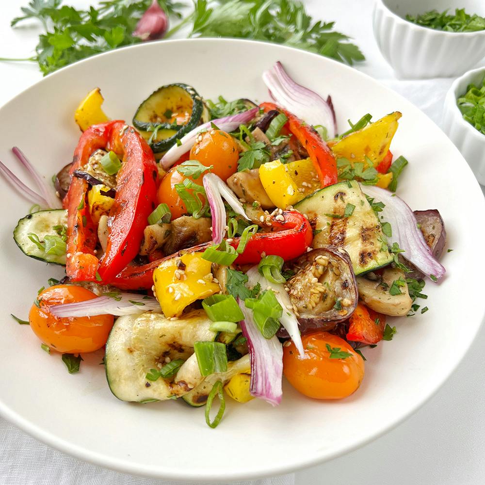 Grillgemüse-Salat – frisch aus dem Garten