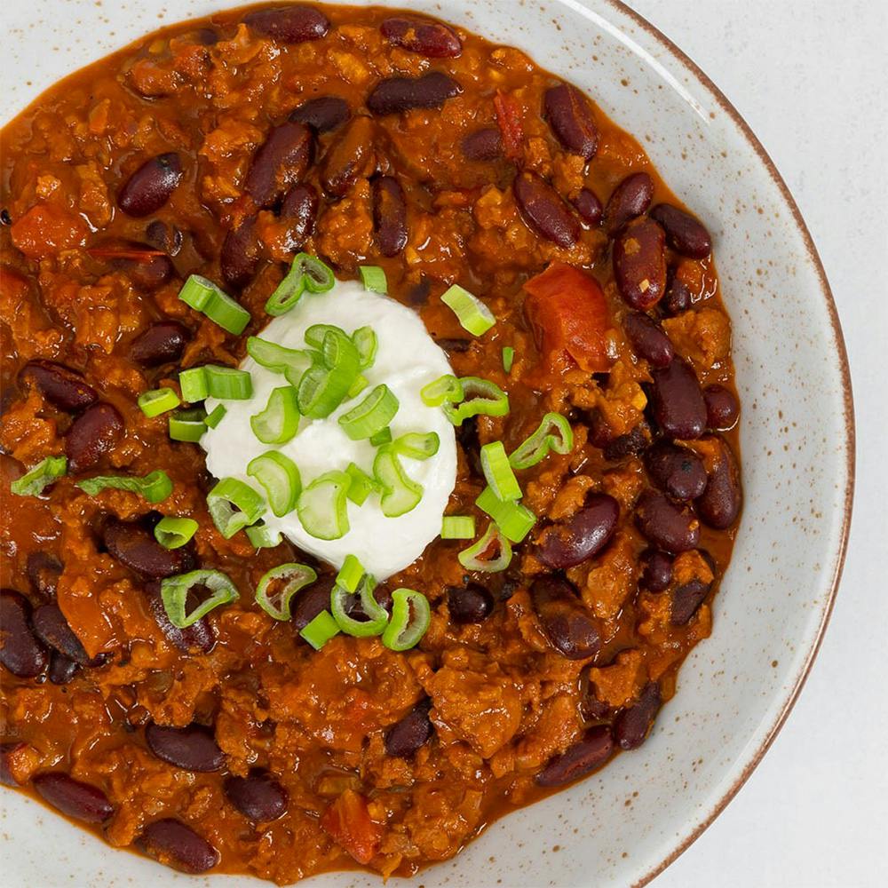 Chili sin carne – une recette végane