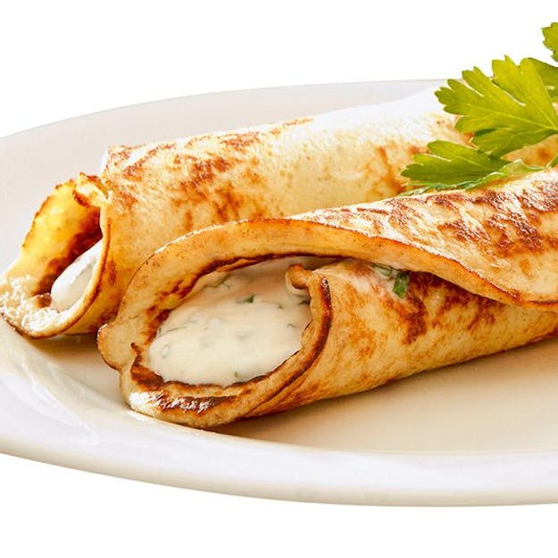 Omelette di patate con golosa salsa all’erba cipollina