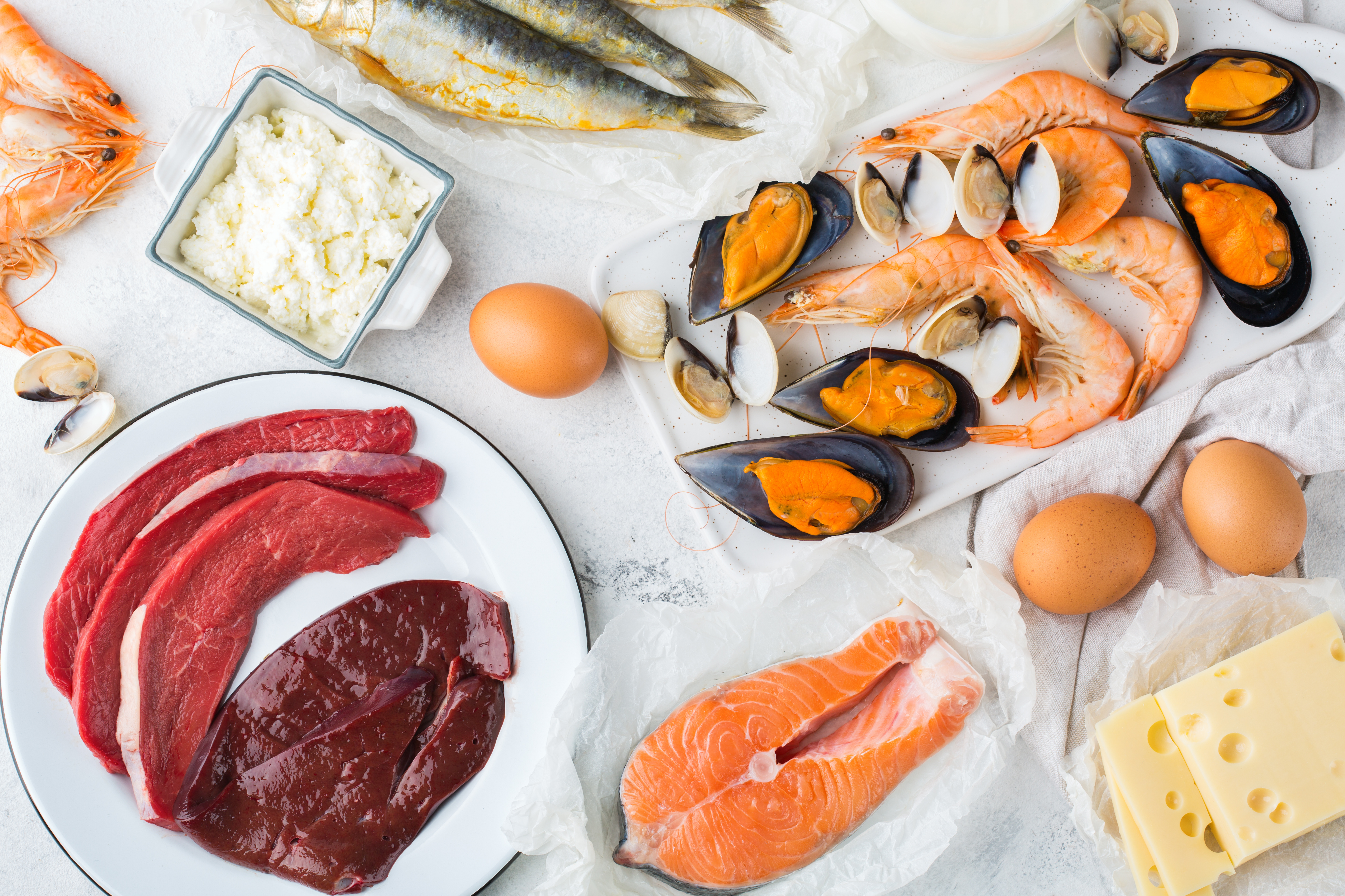 Vitamina B12 - alimenti di origine animale