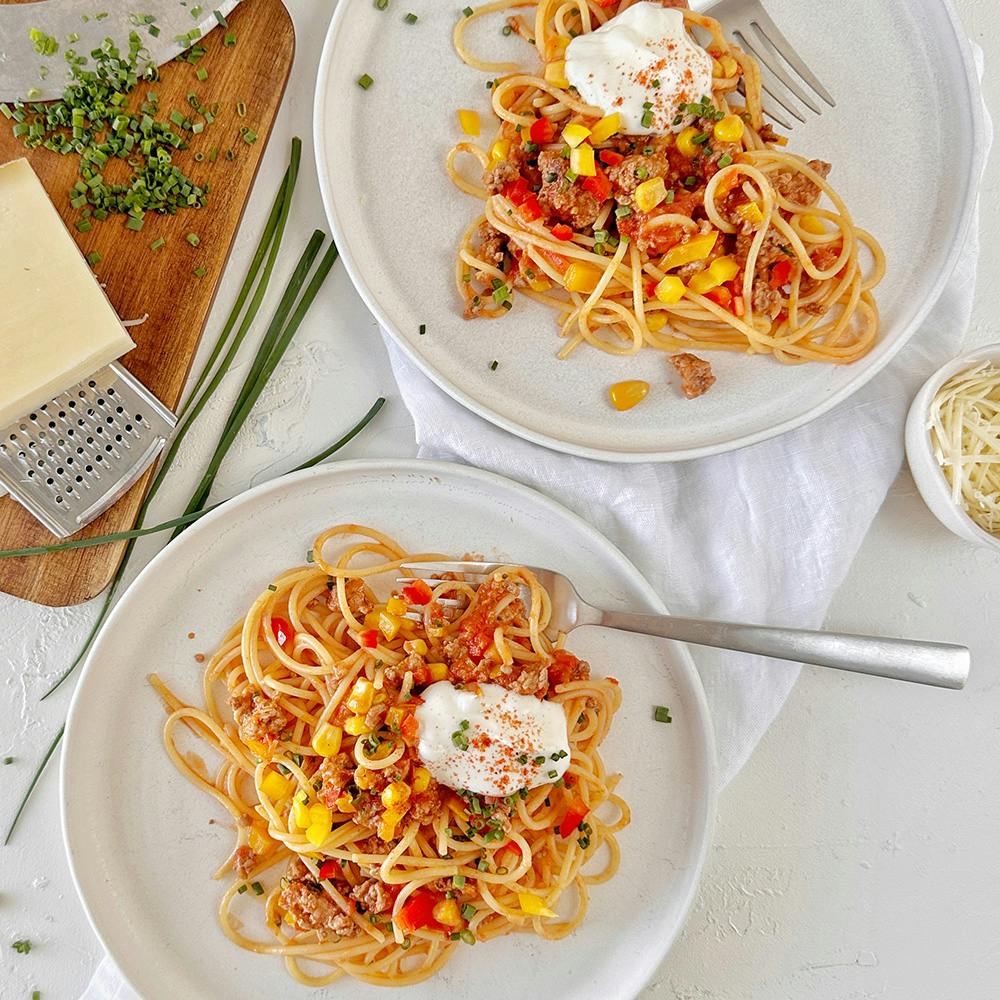 Tacos Spaghetti alla svizzera