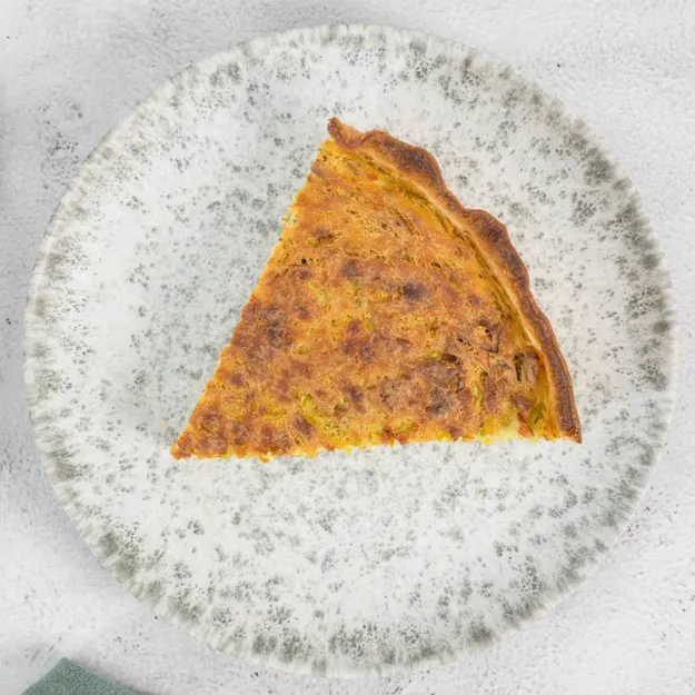 Vegane Lauch-Käse-Quiche