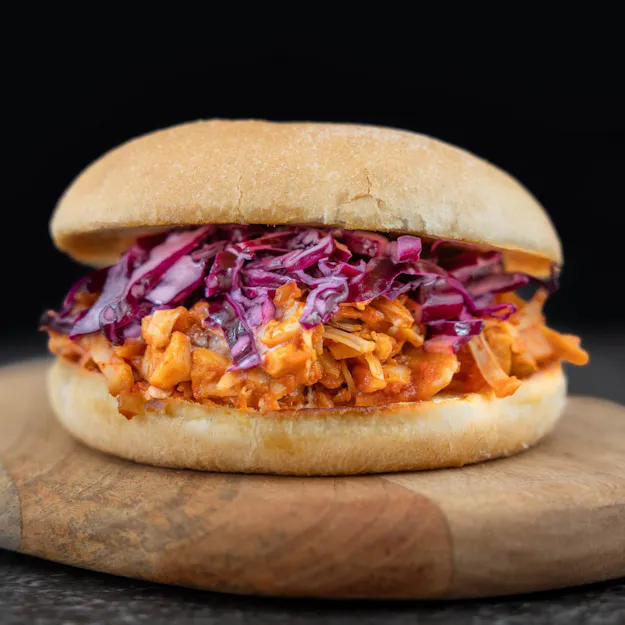 Pulled Jackfruit BBQ-Sandwich