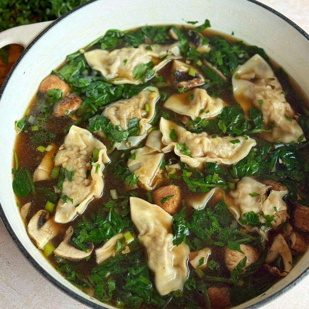 Aromatische Dumpling-Suppe