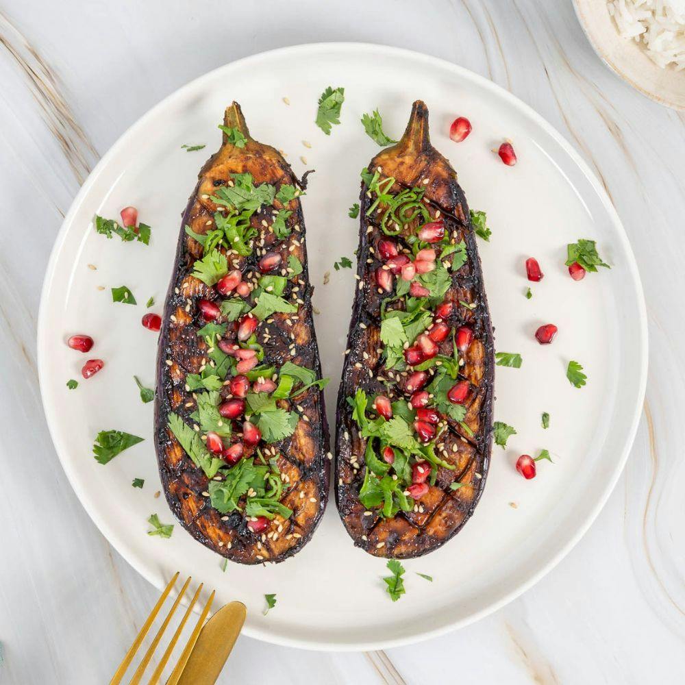Aubergines au miso