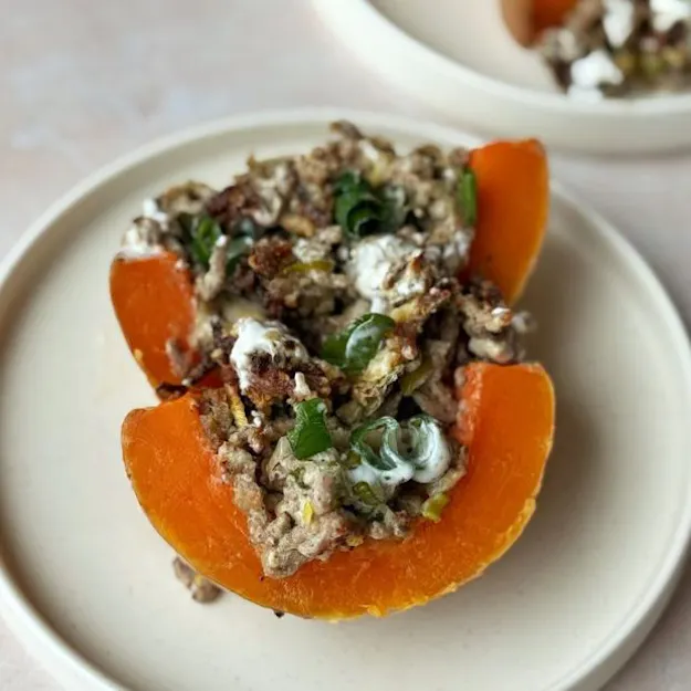 Überbackener Kürbis