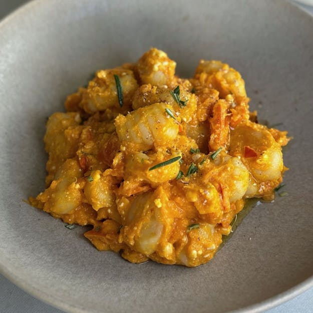 Gnocchi cremosi alla zucca e feta