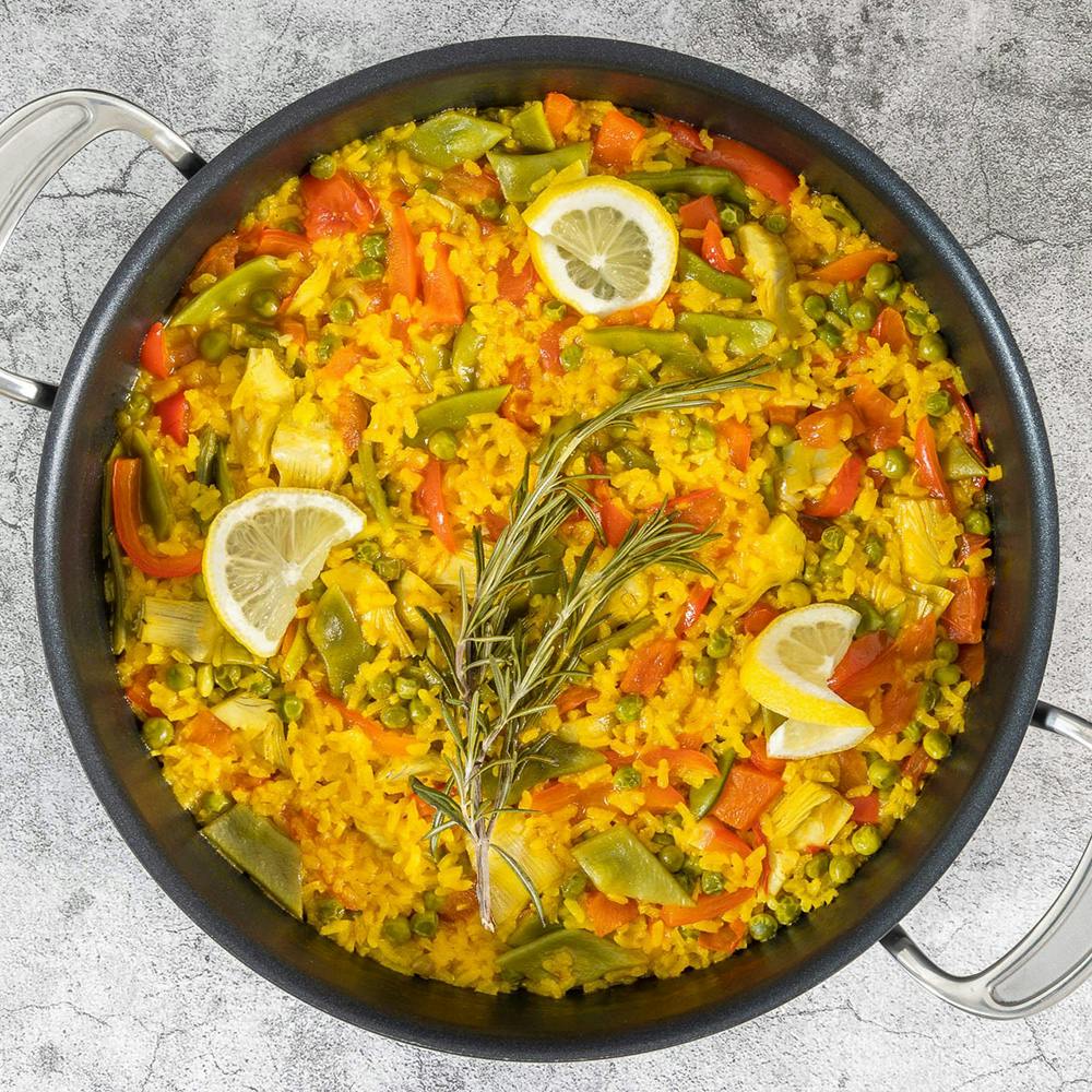 Paella de Verdura végane - recette espagnole