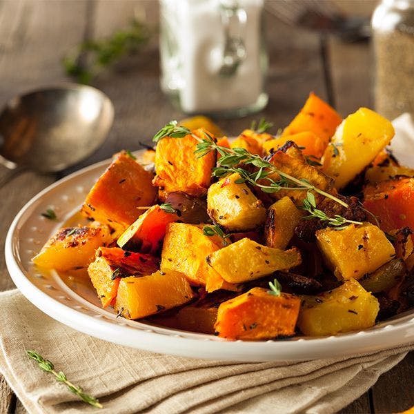 Herbstliches Ofengemüse Rezept- kunterbunt und gesund