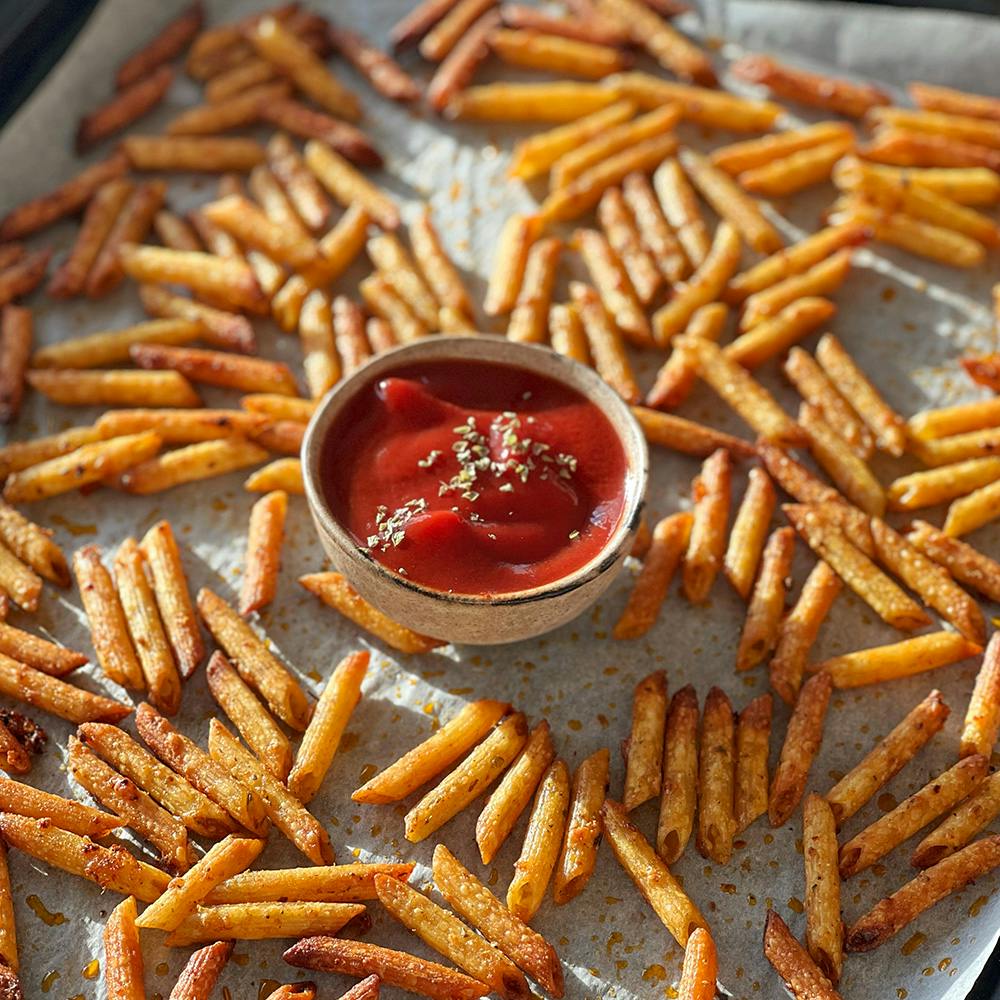 Baked Pasta Chips – trendiges Rezept