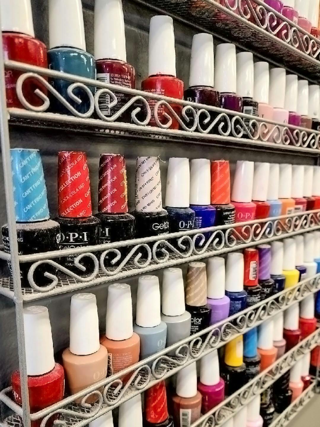 Wall of nail polish