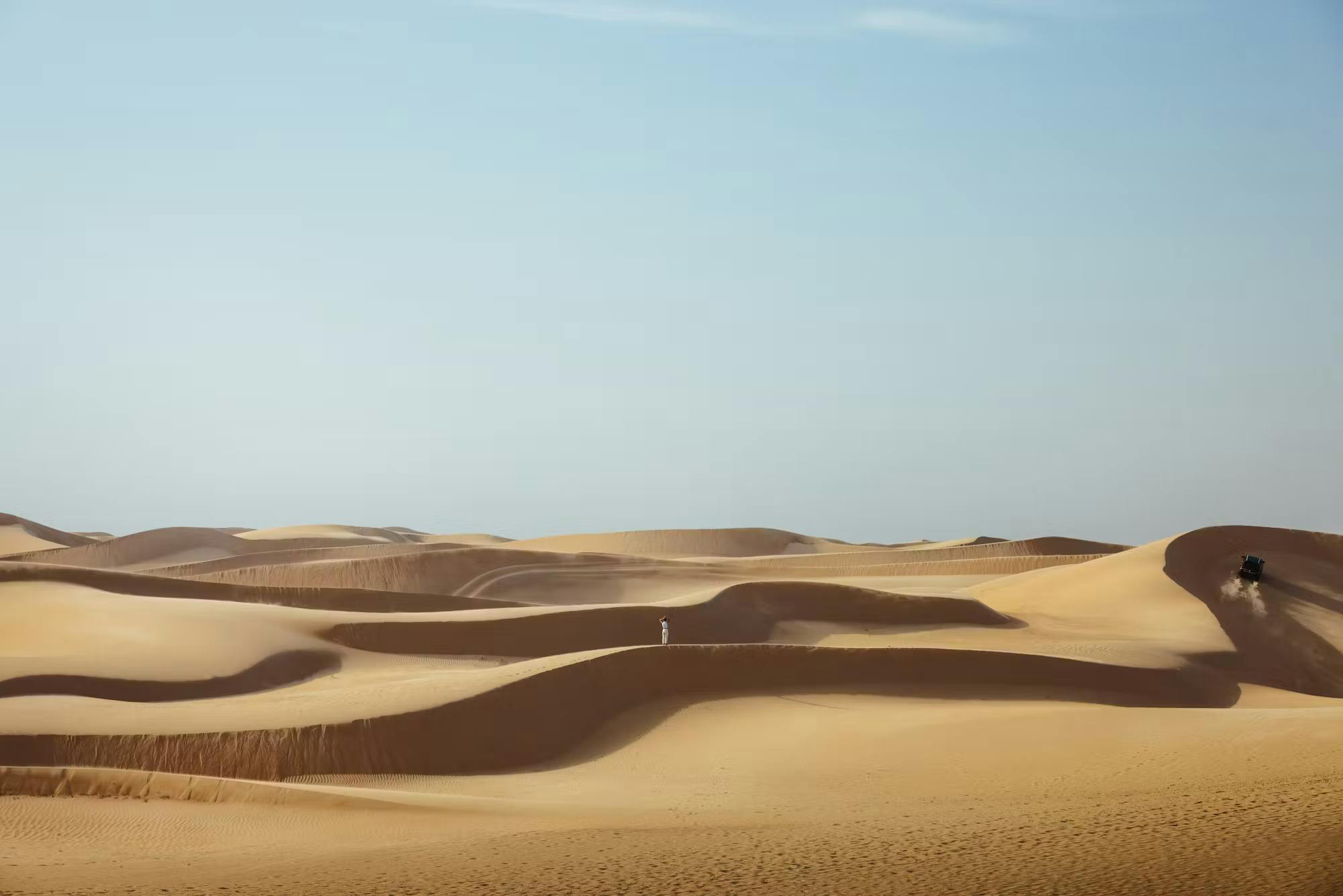 Desert landscape in Abu Dhabi