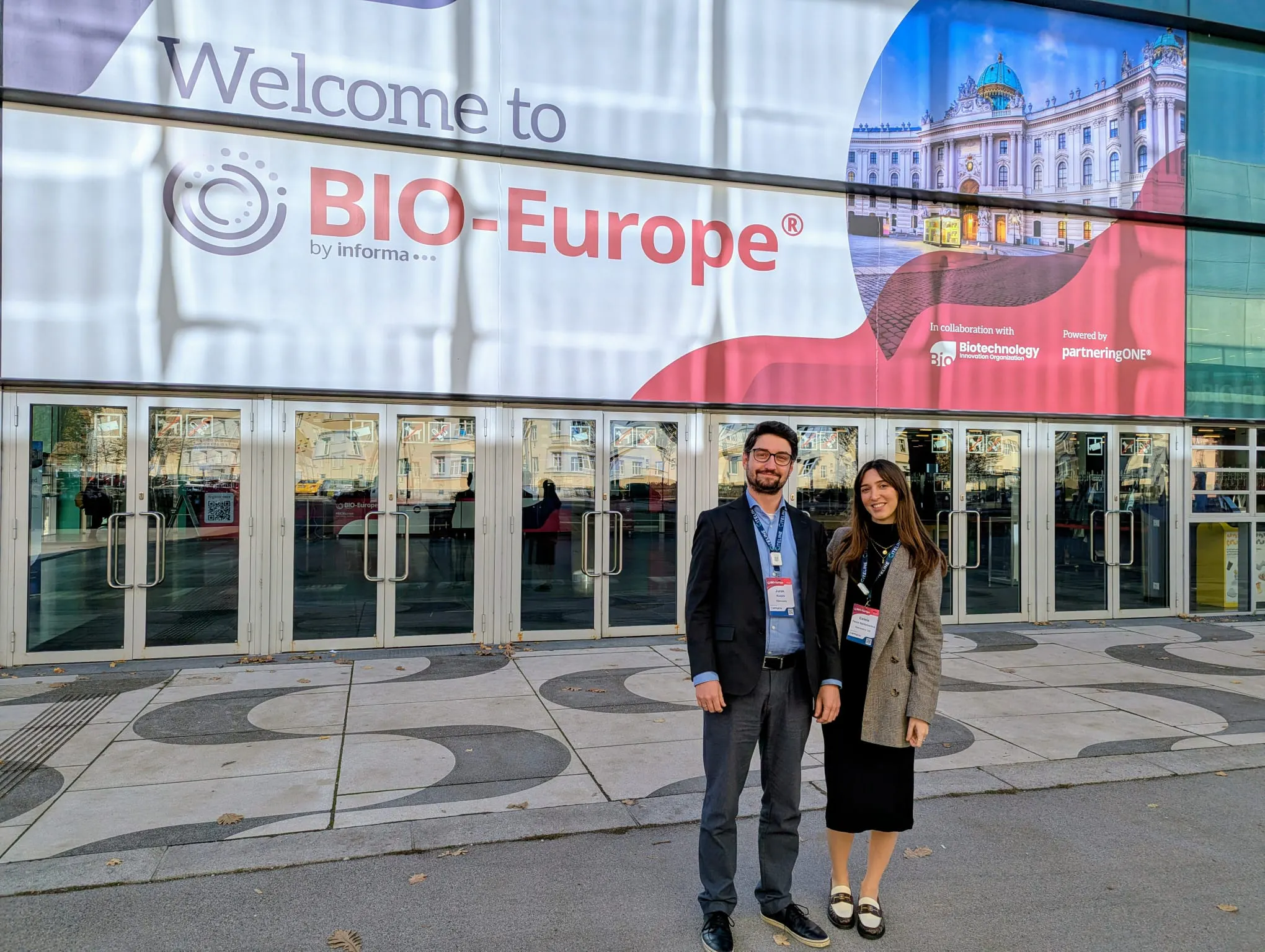 Jurek and Estela at BIO Europe, Vienna