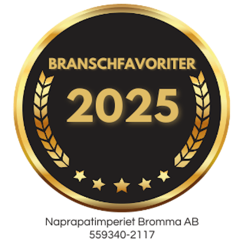 Utmärkelse Branschfavorti 2025. För naprapt och massagetjänster