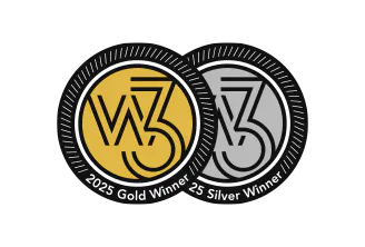 w3 2024 Gold and Silver medal badges