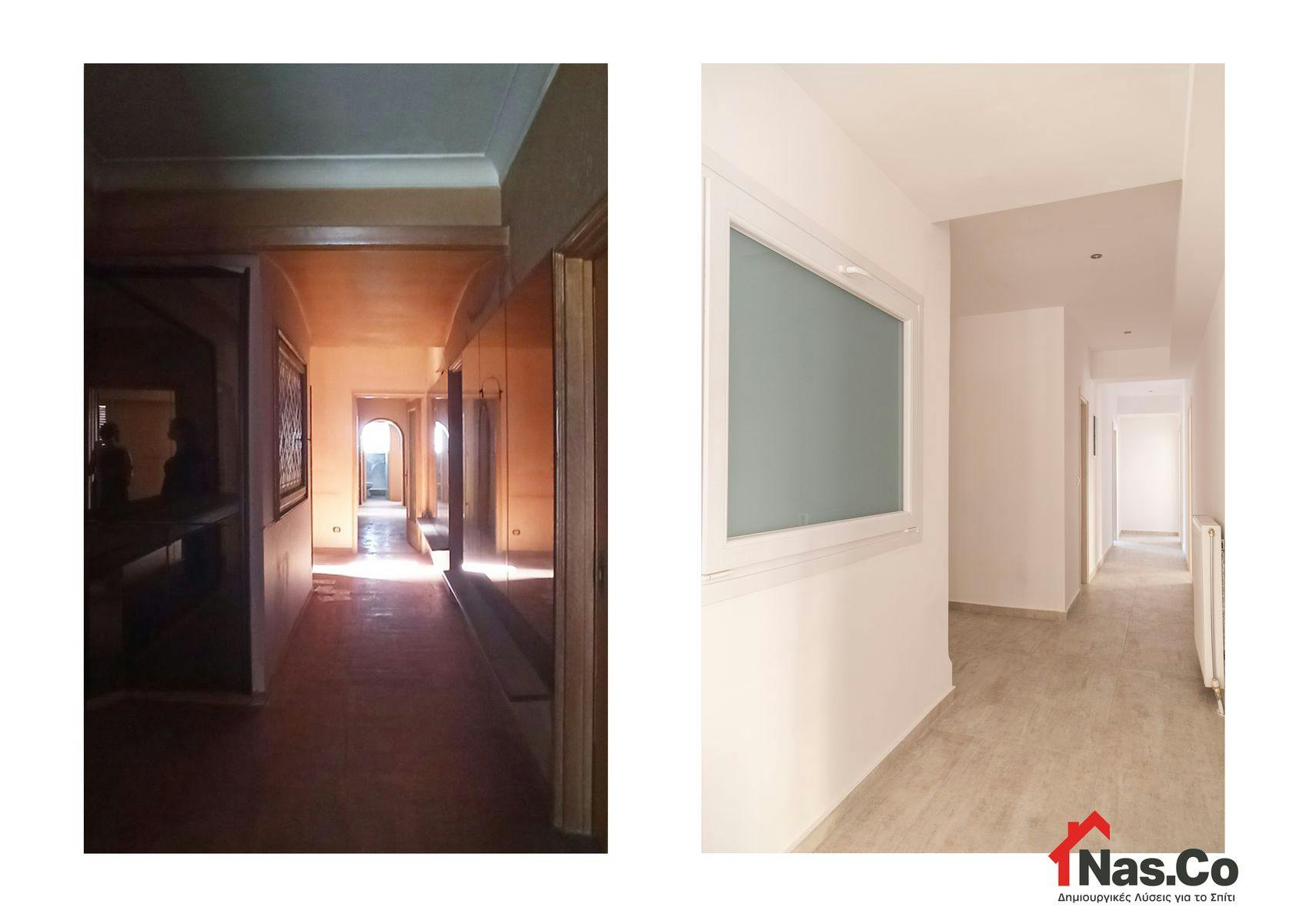 Ολική Ανακαίνιση Σπιτιού στην Πλατεία Αμερικής Νοέμβριος 2021 Πριν - Μετά