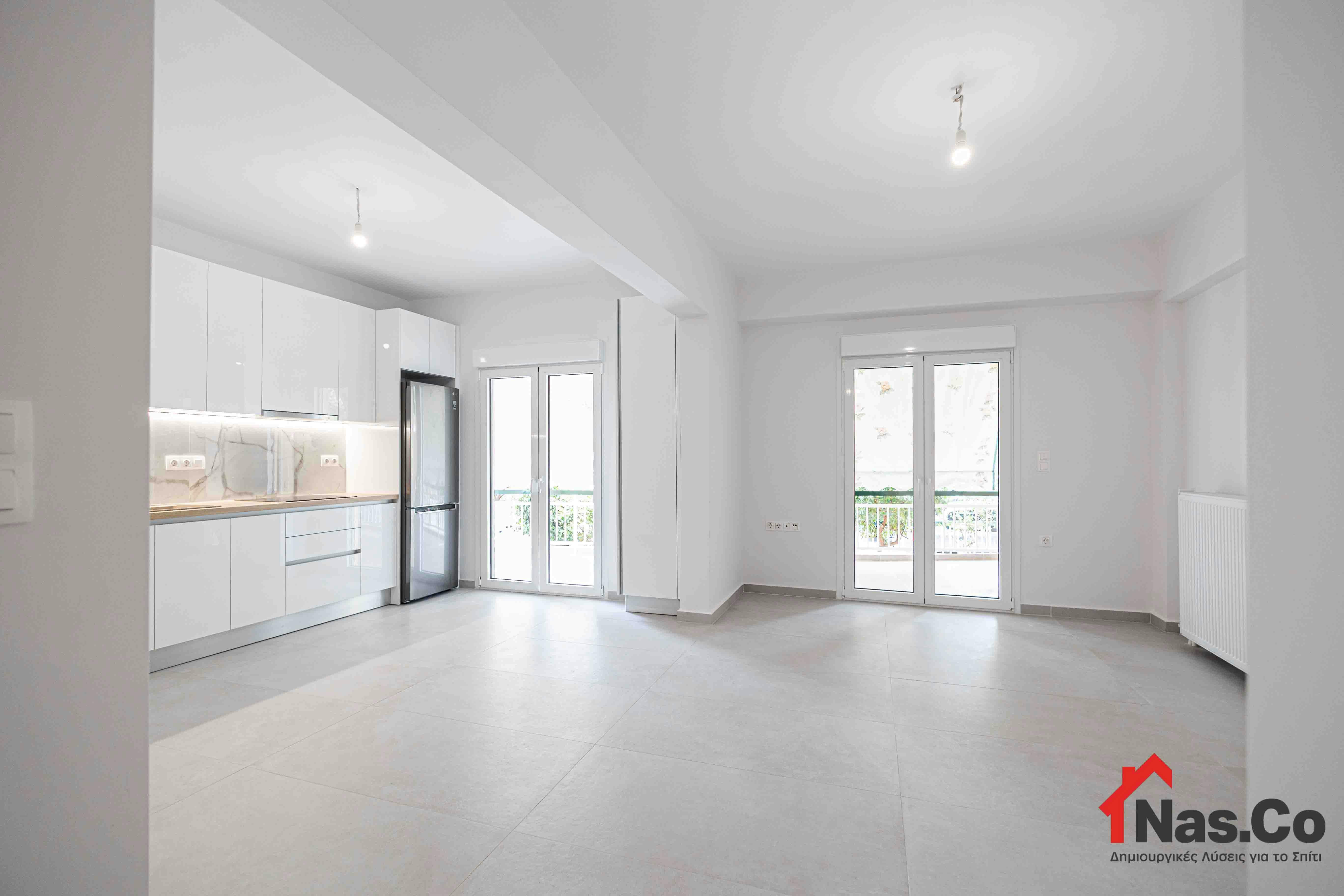 Ολική Ανακαίνιση Διαμερίσματος στο Χαϊδάρι  Ιούνιος 2023 σαλονι