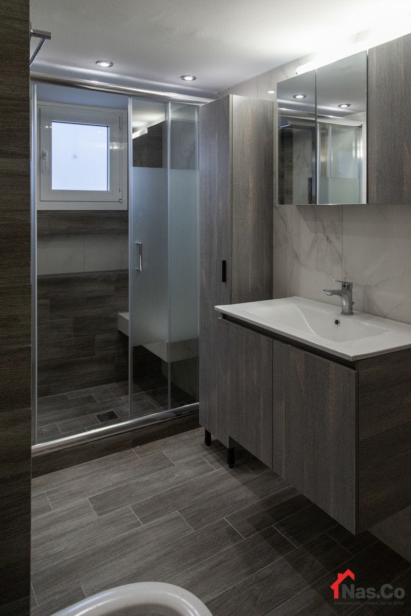 Ολική Ανακαίνιση  Διαμερίσματος στους Αγίους Αναργύρους 2021 μπάνιο