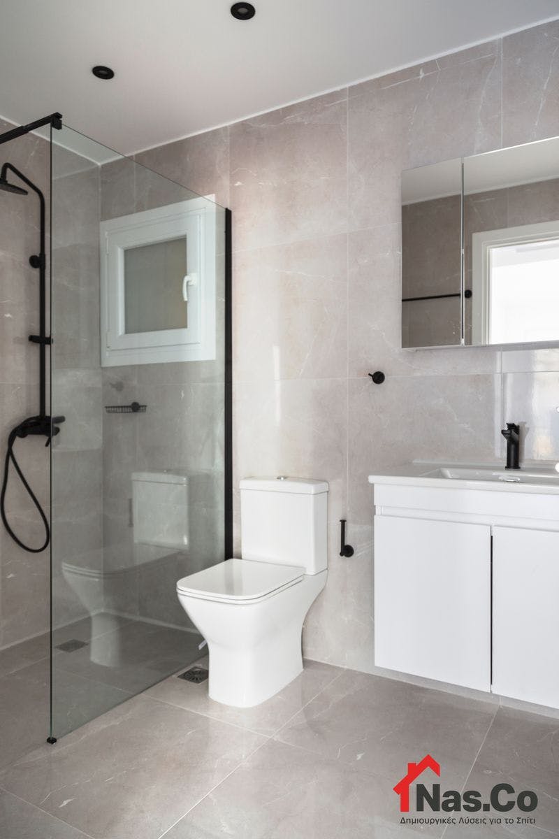 Ολική Ανακαίνιση Διαμερίσματος στα Πατήσια Απρίλιος 2023 μπάνιο