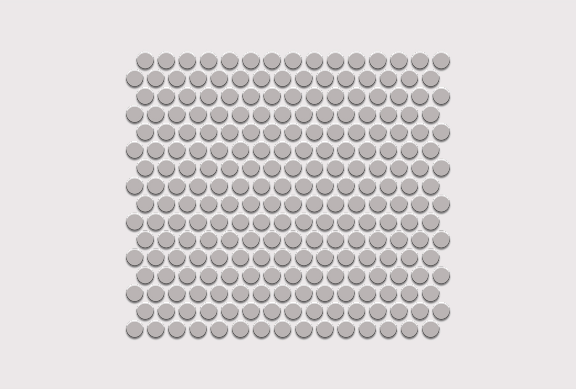 NOHO Pearl White Glossy Penny Round 1