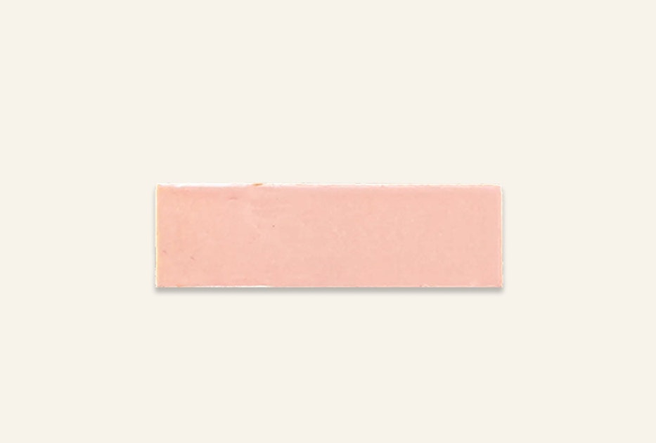 Pink subway clay tile