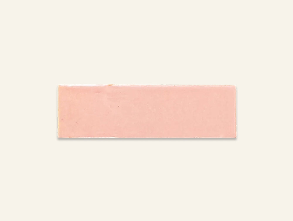 Pink subway clay tile