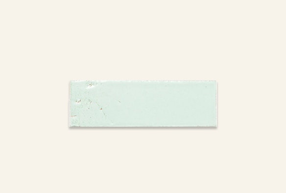 Light blue subway clay tile