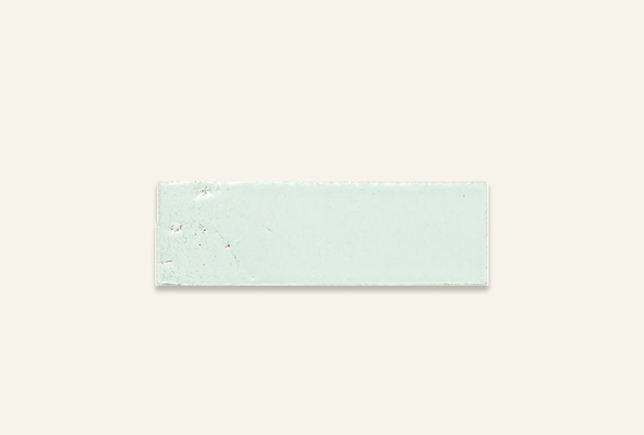 Light blue subway clay tile