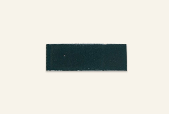 Deep teal subway clay tile