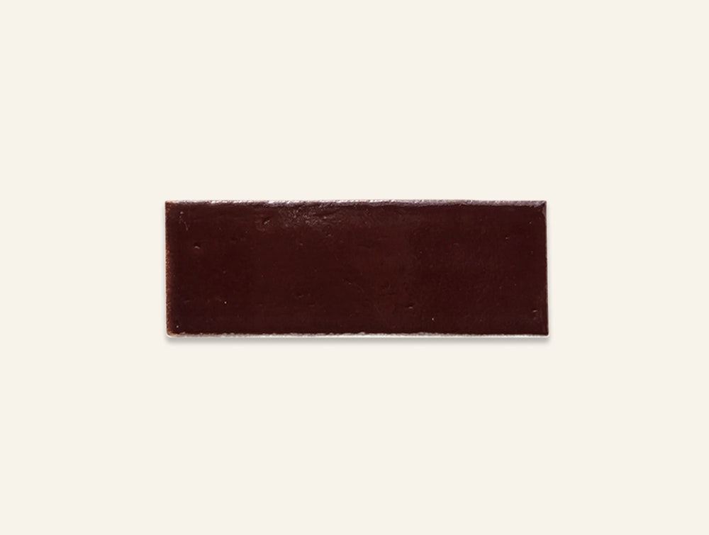 Burgundy subway clay tile