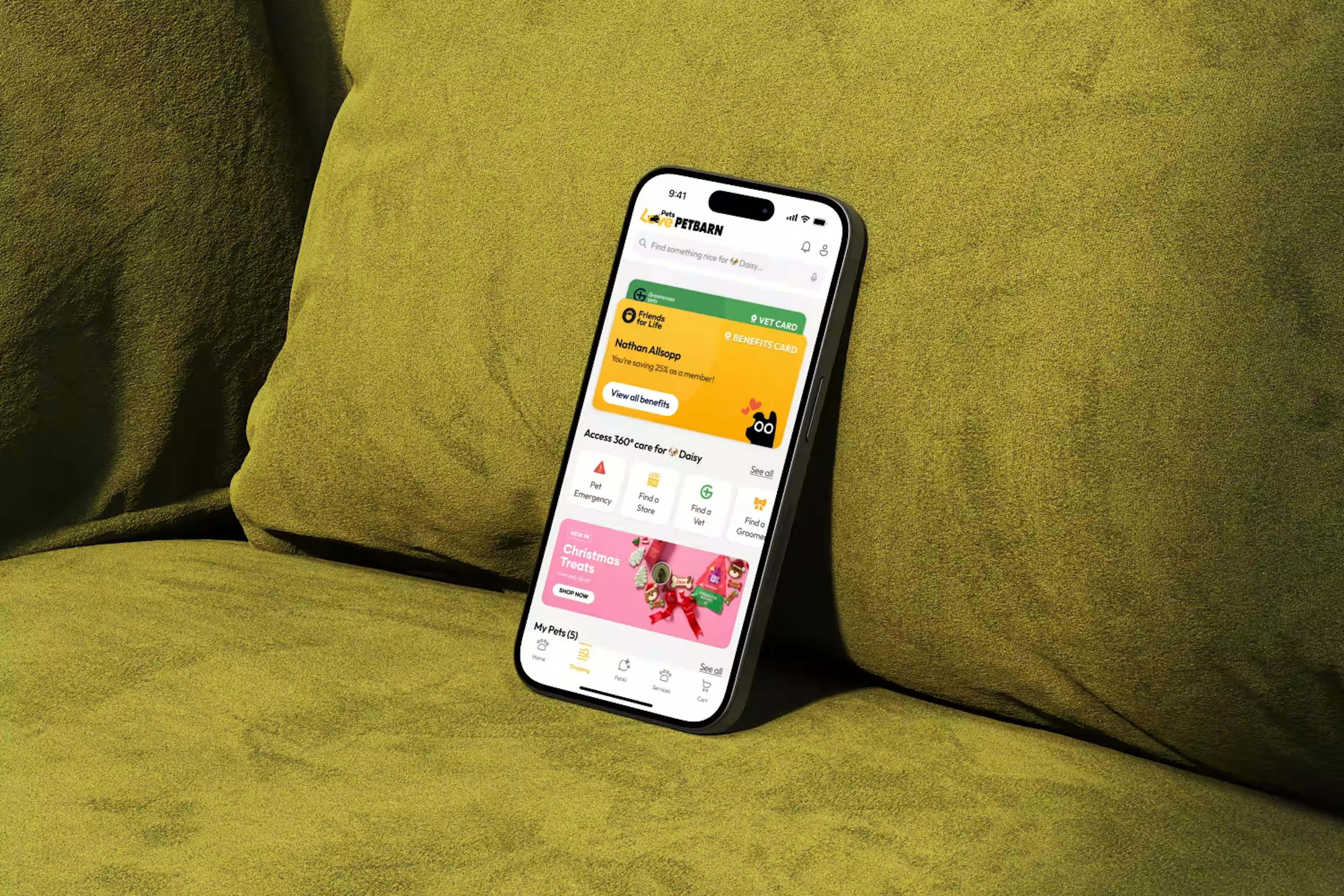 Petbarn App Phone Mockup