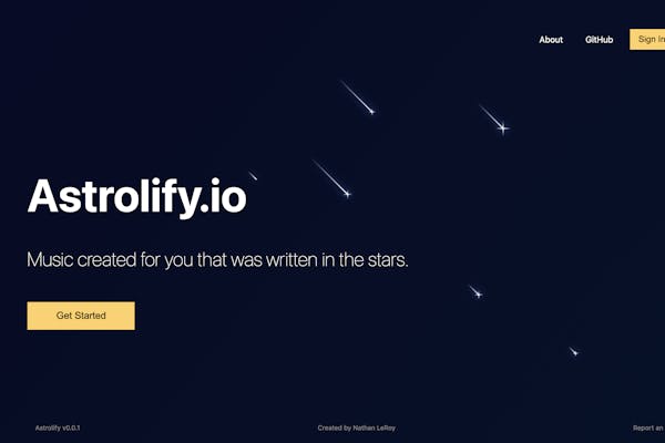 astrolify-landing-page