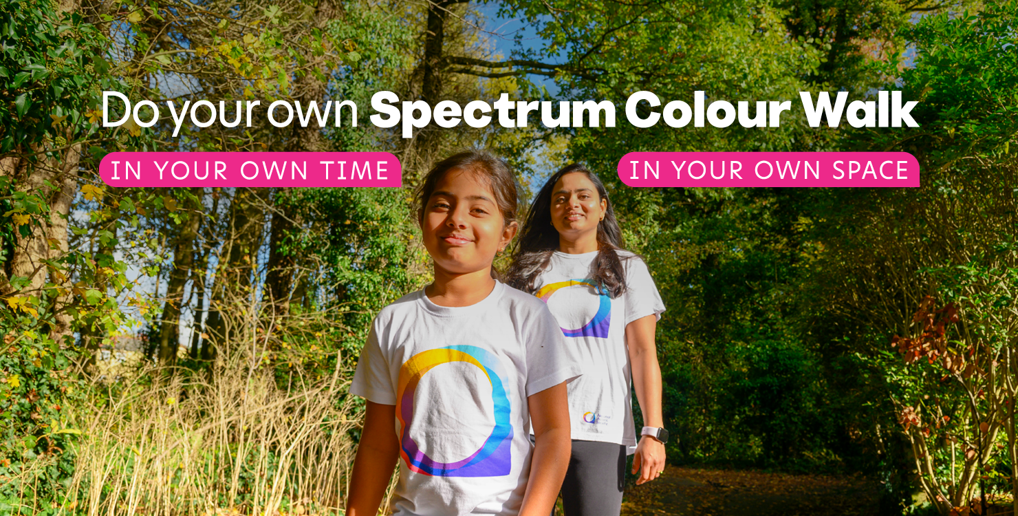 Mother and daughter on a Spectrum Colour Walk