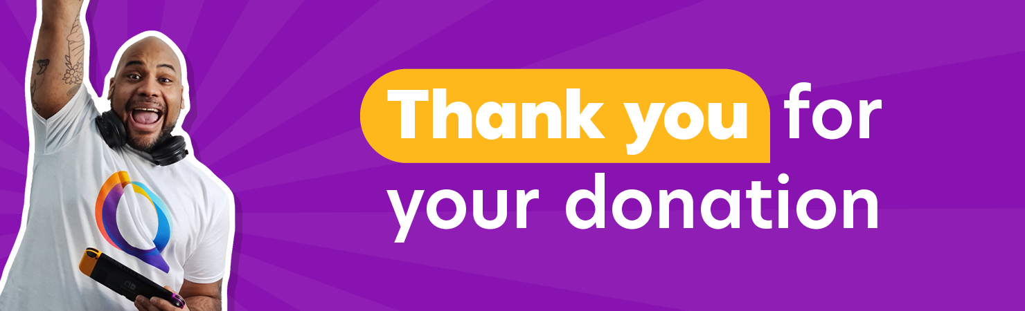 National Autistic Society ambassador saying thank you for your donation