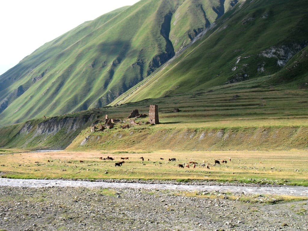 Zakagori Fortress in Kazbegi National Park