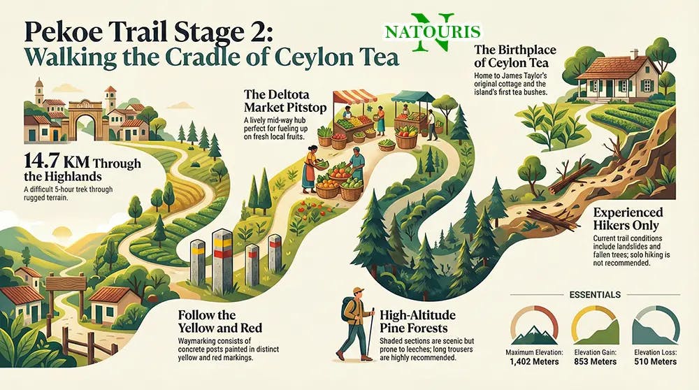 Pekoe Trail Stage 2 Guide Infographic