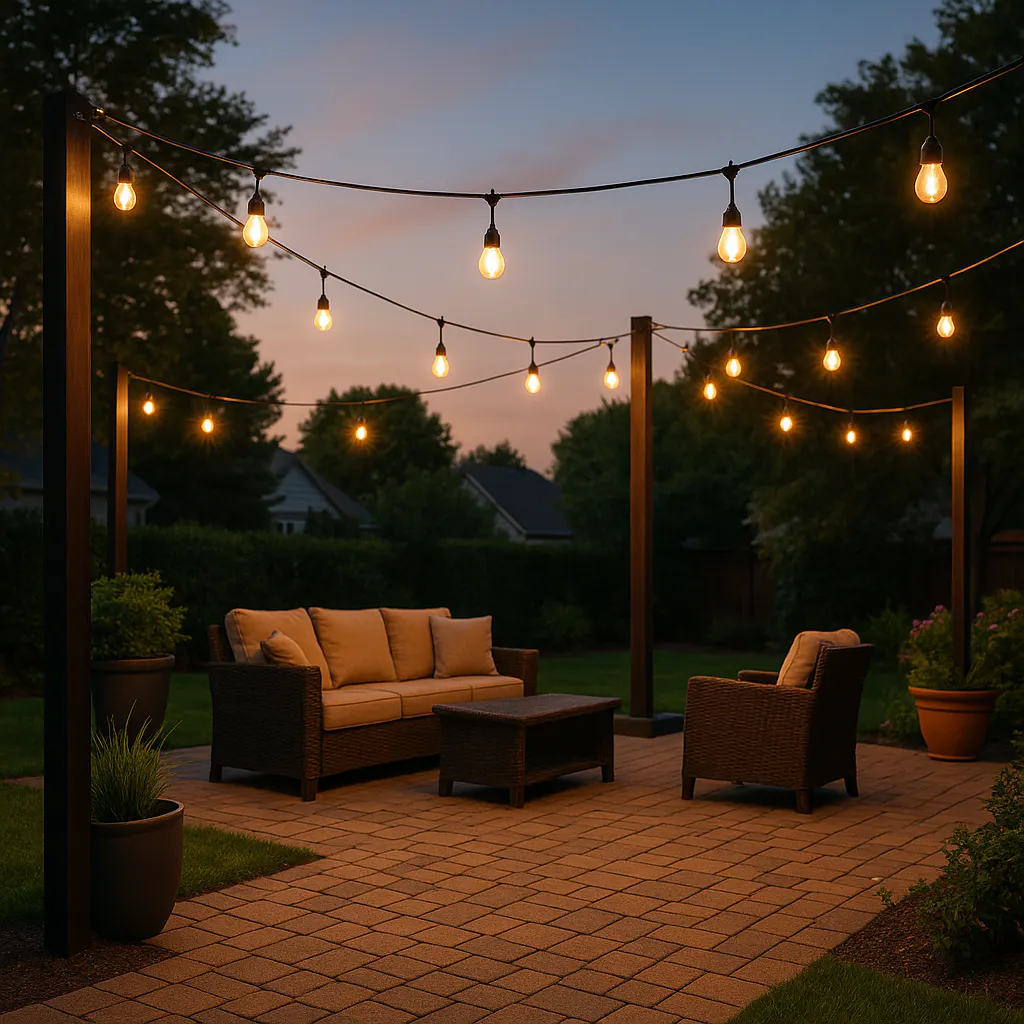 How to Build Backyard String Lights