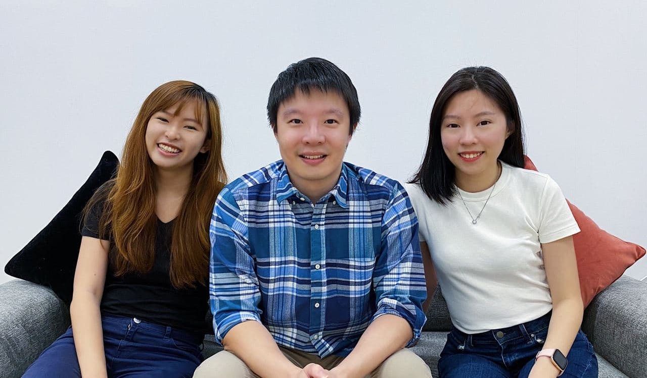 Navisteps Core Team: Amanda Tay (left), Ken Tan (middle), Charmaine Lim (right)