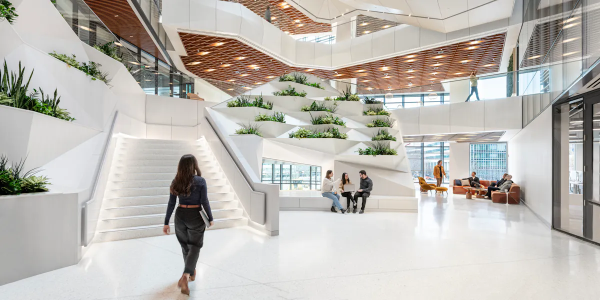 Architectural Record: NBBJ’s Soaring Atrium Shapes Moderna’s Life ...