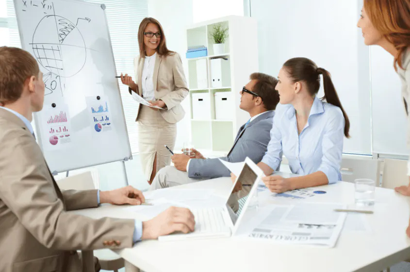 Accountants in business meeting